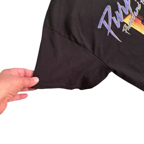 Purple Rain T Shirt Prince The Revolution, Black And Short Sleeves. Size Large - Picture 3 of 10